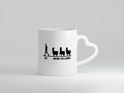 Meine Follower | Lama Alpaka Influencer Internet lustig Humor Geschenkidee