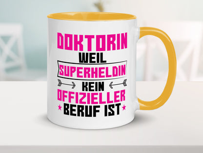 Superheldin Doktorin | Doktorand Doktortitel Geschenkidee Humor Tasse