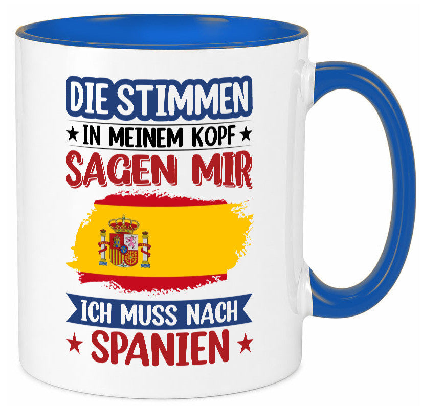 Spanien | Urlaub Stimmen in meinem Kopf Traumland v2 lustiger Spruch Geschenk