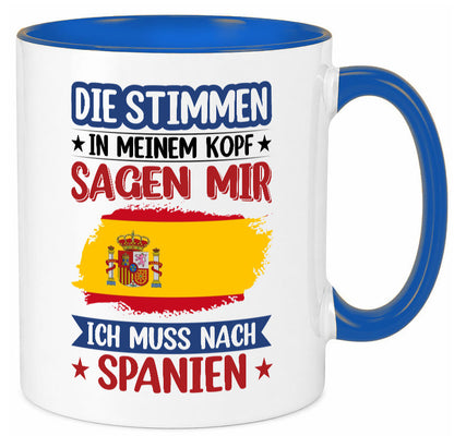 Spanien | Urlaub Stimmen in meinem Kopf Traumland v2 lustiger Spruch Geschenk