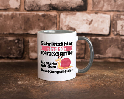 Schrittzähler Fortgeschrittene, Bewegungsmelder | Schnecke Geschenk Humor