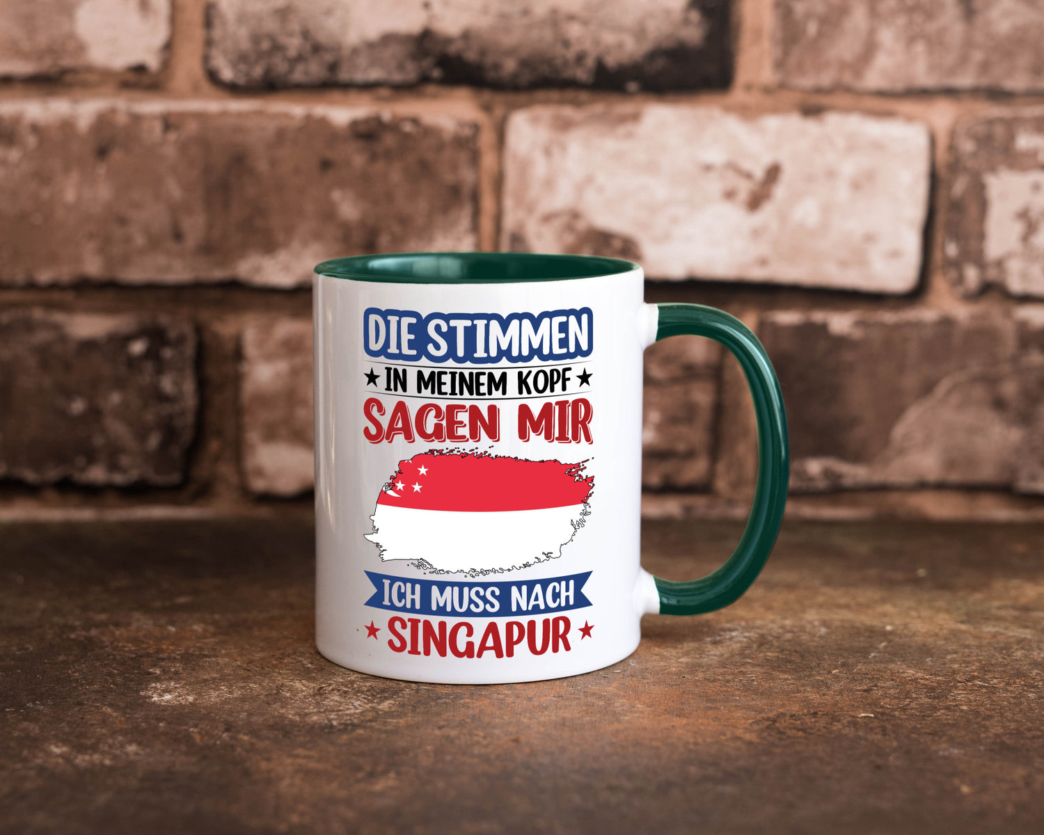 Singapur | Urlaub Stimmen in meinem Kopf Traumland v2 lustiger Spruch Geschenk