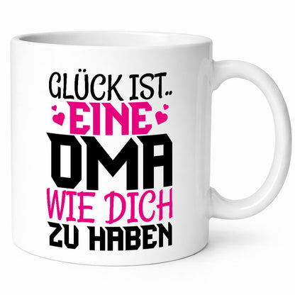 Glücklich dich zu haben Oma lustiger Spruch Geschenk Familie Geschenkidee Tasse
