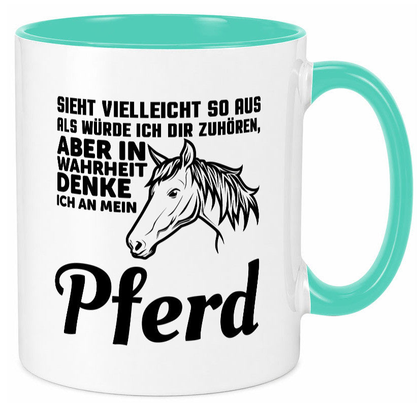 Pferde Spruch | Reiterin Tasse Pferdesport Reiten Humor Geschenkidee