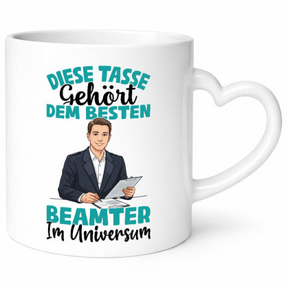 Im Universum: Beamter | Verbeamtung Dienst lustig Humor Geschenkidee Geschenk