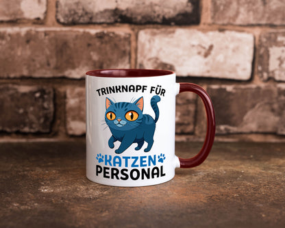 Katzen Personal | Katzenbesitzer Tasse Katze Humor vl2 Tierliebhaber