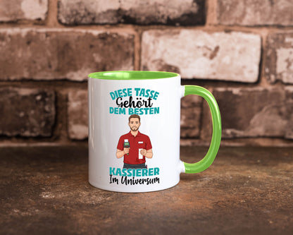 Im Universum: Kassierer Geschenk Humor Geschenkidee lustiger Spruch Tasse