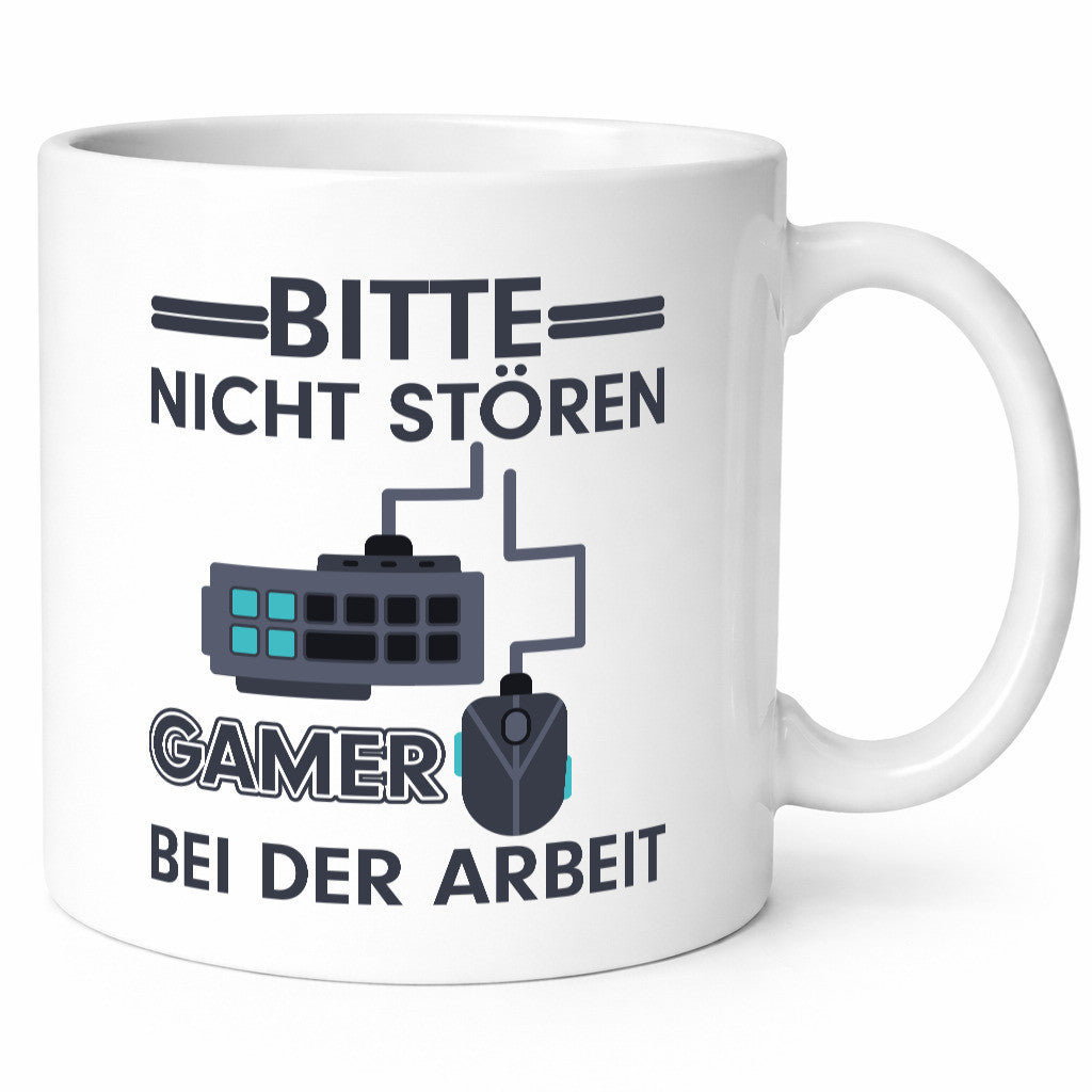 Gamer bei der Arbeit | Gaming Tasse Teenager Spruch Humor Kollegen Büro