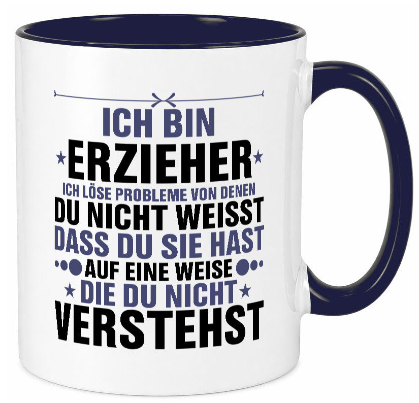Löse Probleme: Erzieher | Pädagoge Schule v2 lustiger Spruch Geschenk Humor
