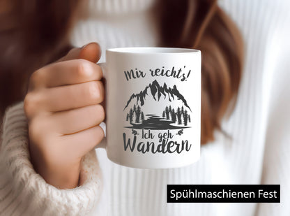 Ich geh wandern | Berge See Geschenkidee Humor Tasse