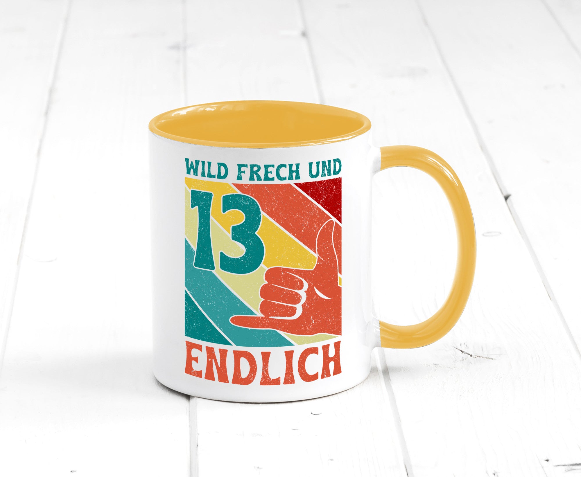 13. Geburtstag | 13 Jahre Wild und Frech Humor Geschenkidee Tasse