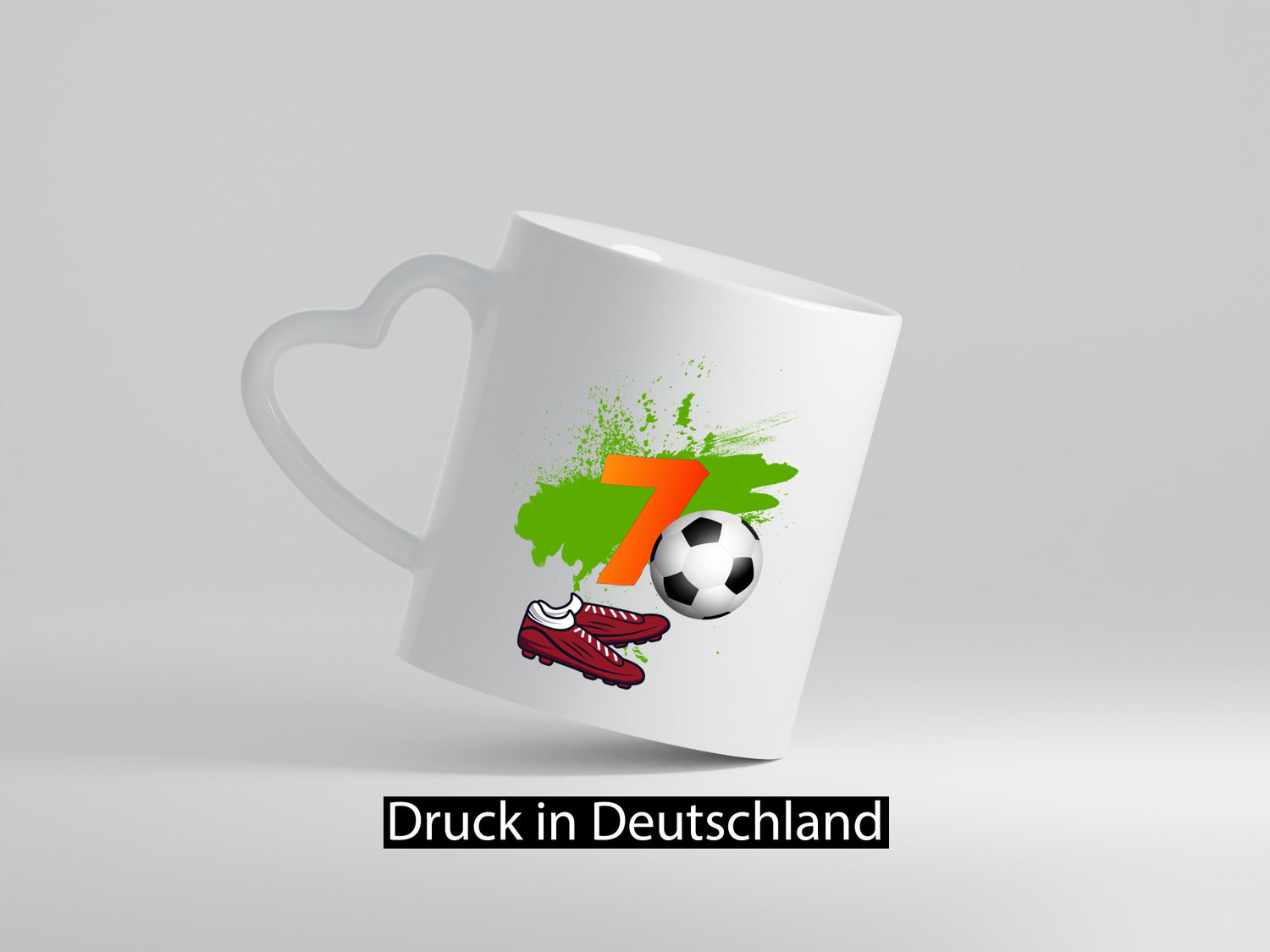 7. Geburtstag | Jungen Fußball Fußballspieler Geschenkidee Humor Tasse