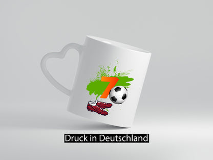 7. Geburtstag | Jungen Fußball Fußballspieler Geschenkidee Humor Tasse
