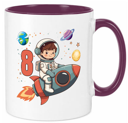 8. Geburtstag | 8 Jahre Astronaut Weltraum Humor Geschenkidee Tasse