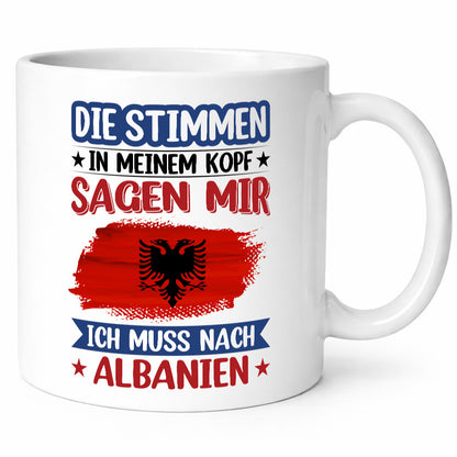Albanien | Urlaub Stimmen in meinem Kopf Traumland lustig Humor Geschenkidee
