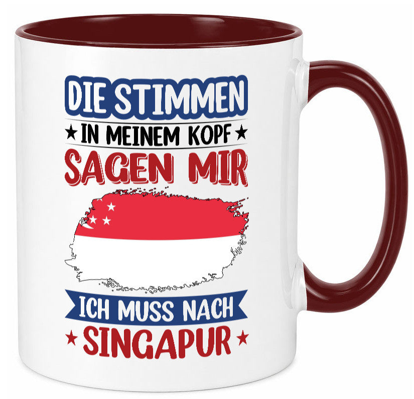 Singapur | Urlaub Stimmen in meinem Kopf Traumland v2 lustiger Spruch Geschenk