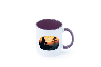 Angler | Sonnenuntergang Fischer Fische Angeln v2 Geschenk Humor Geschenkidee