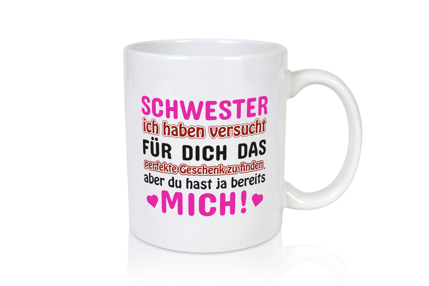 Schwester Tasse | lustiger Spruch Geschwisterliebe Geschenkidee Humor