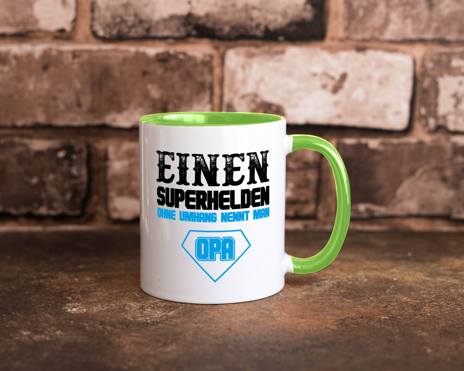 Superheld Opa Geschenk Familie Geschenkidee lustiger Spruch Tasse