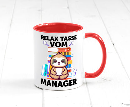 Relax Tasse: Manager | Management lustig Humor Geschenkidee Geschenk Tasse