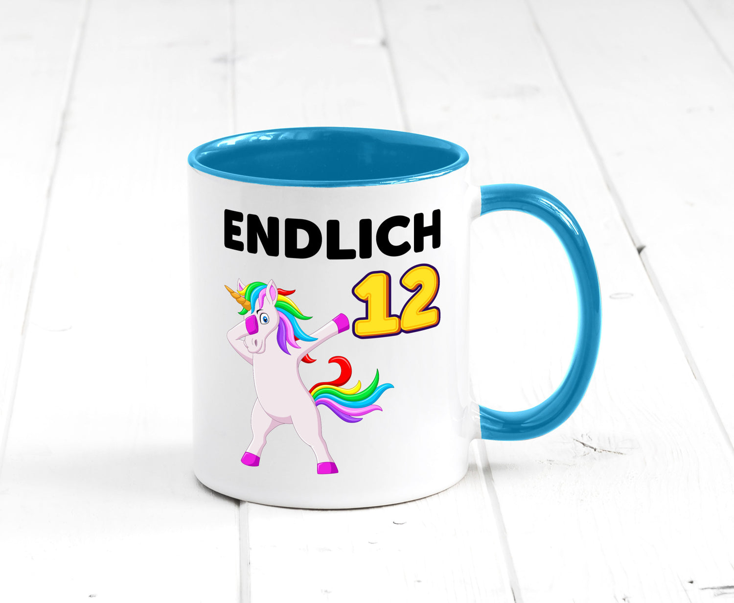 12. Geburtstag | endlich 12 Jahre Einhorn Mädchen lustig Geschenkidee Geschenk