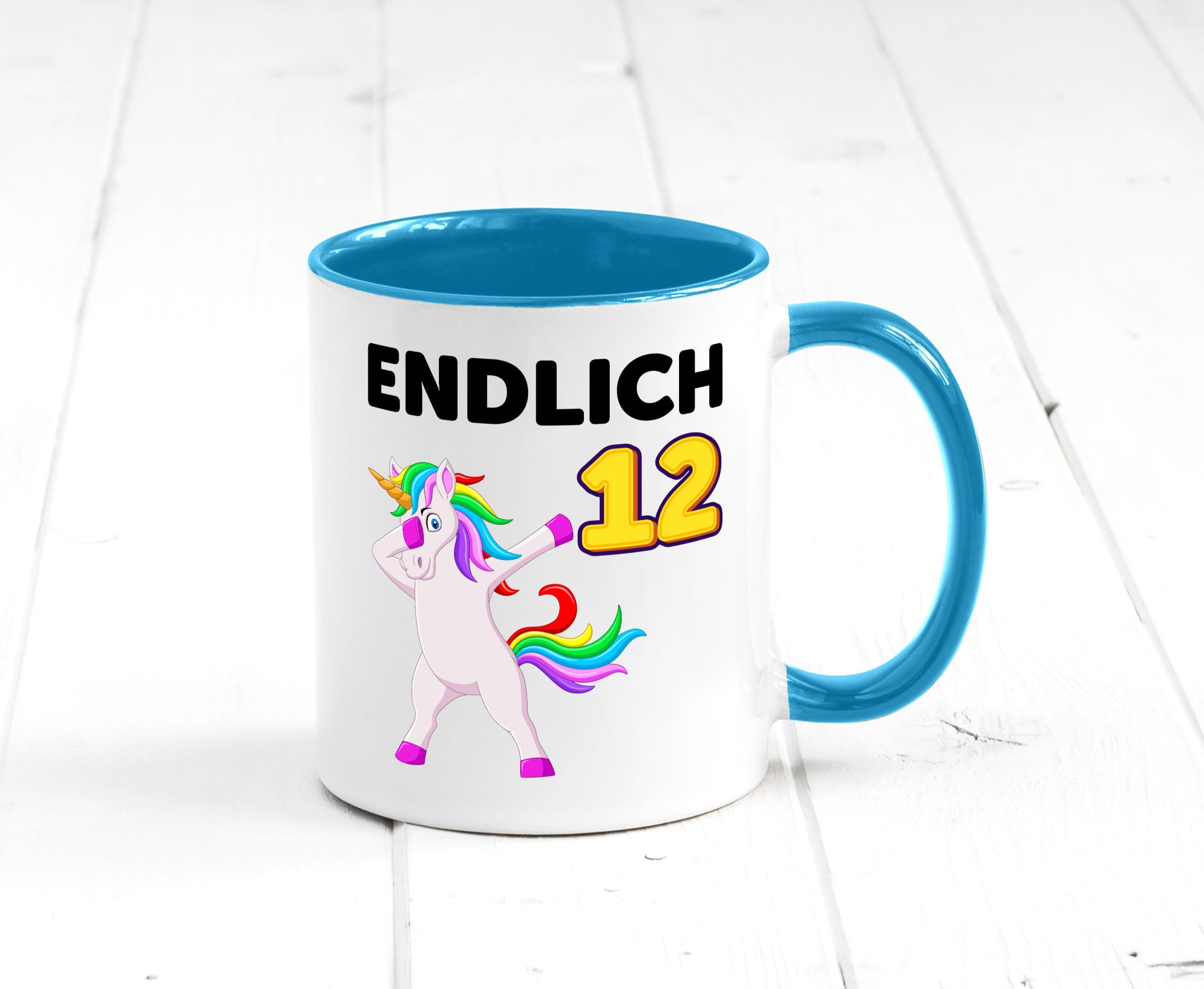 12. Geburtstag | endlich 12 Jahre Einhorn Mädchen lustig Geschenkidee Geschenk