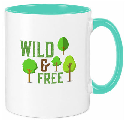 Wild and free | Freiheit Camper Hobbycamper Geschenkidee Humor Tasse