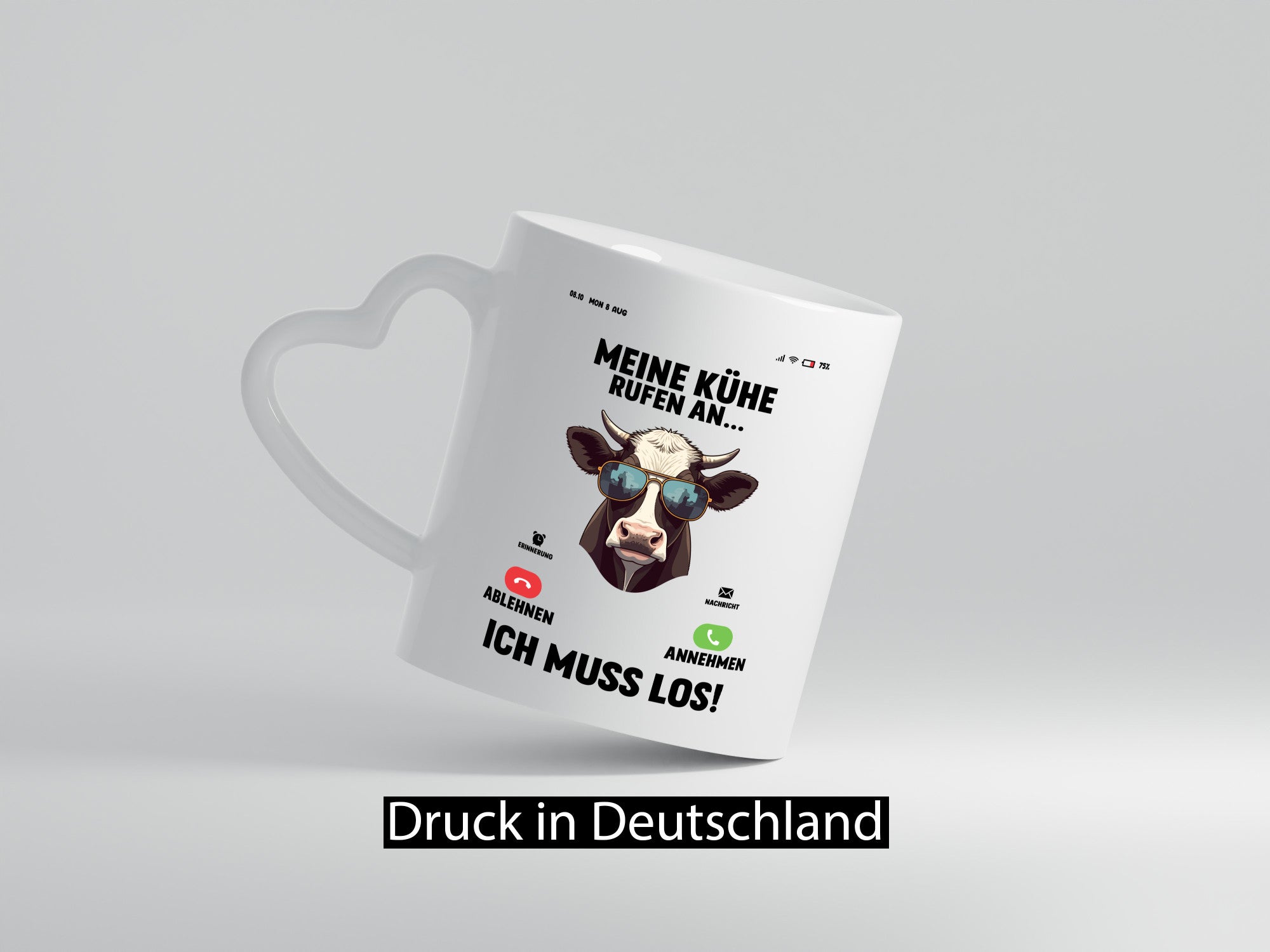 Meine kühe rufen an | Landwirt Bauer v2 lustig Humor Geschenkidee Geschenk Tasse