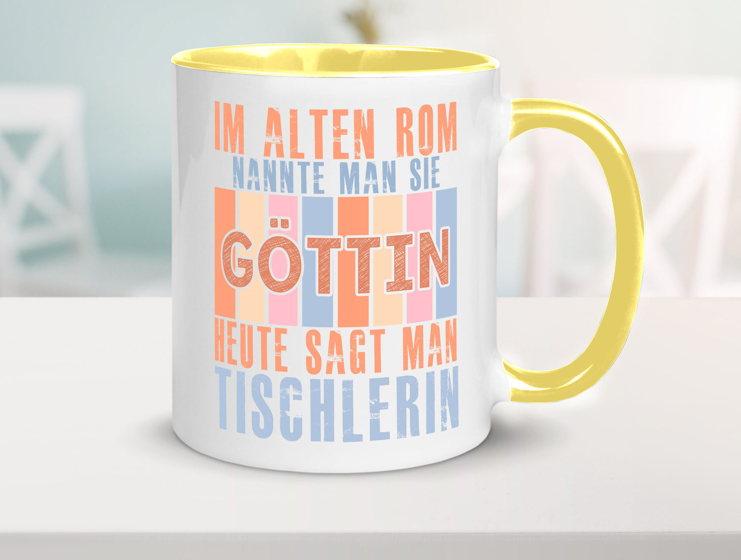 Heute sagt man: Tischlerin | Tischlerei Humor Geschenkidee Tasse