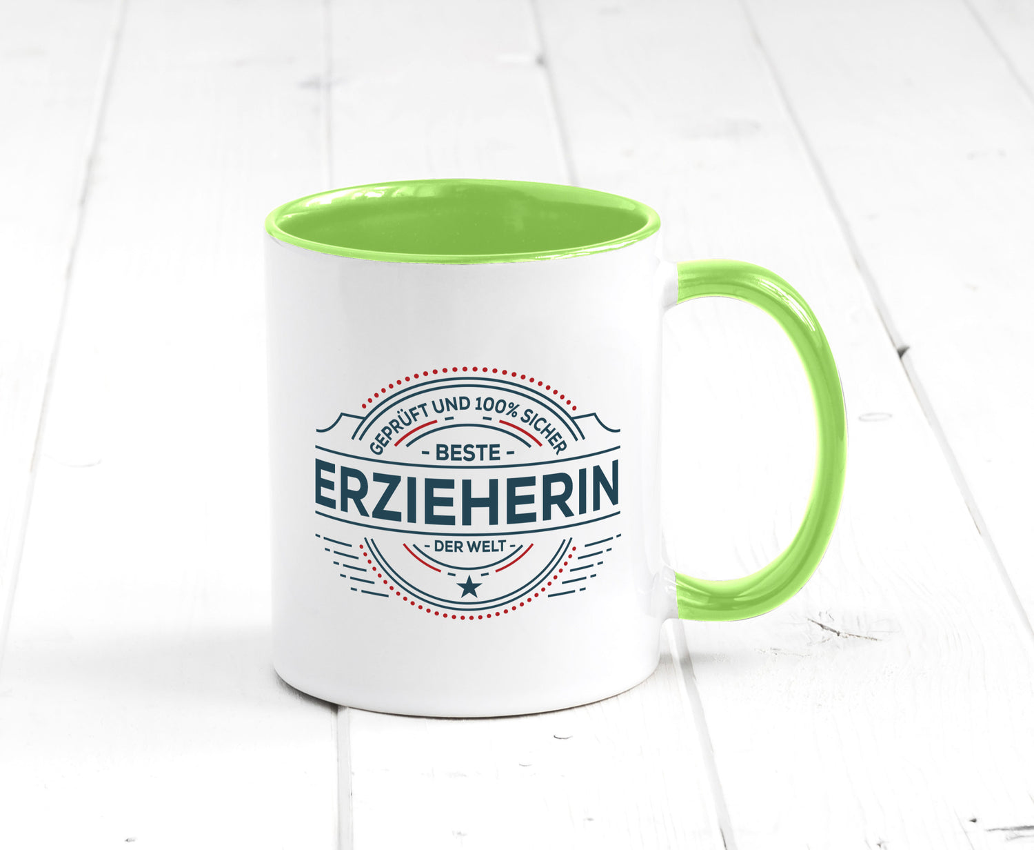 Geprüft und sicher: Erzieherin | Pädagogin Schule Geschenk Humor Geschenkidee
