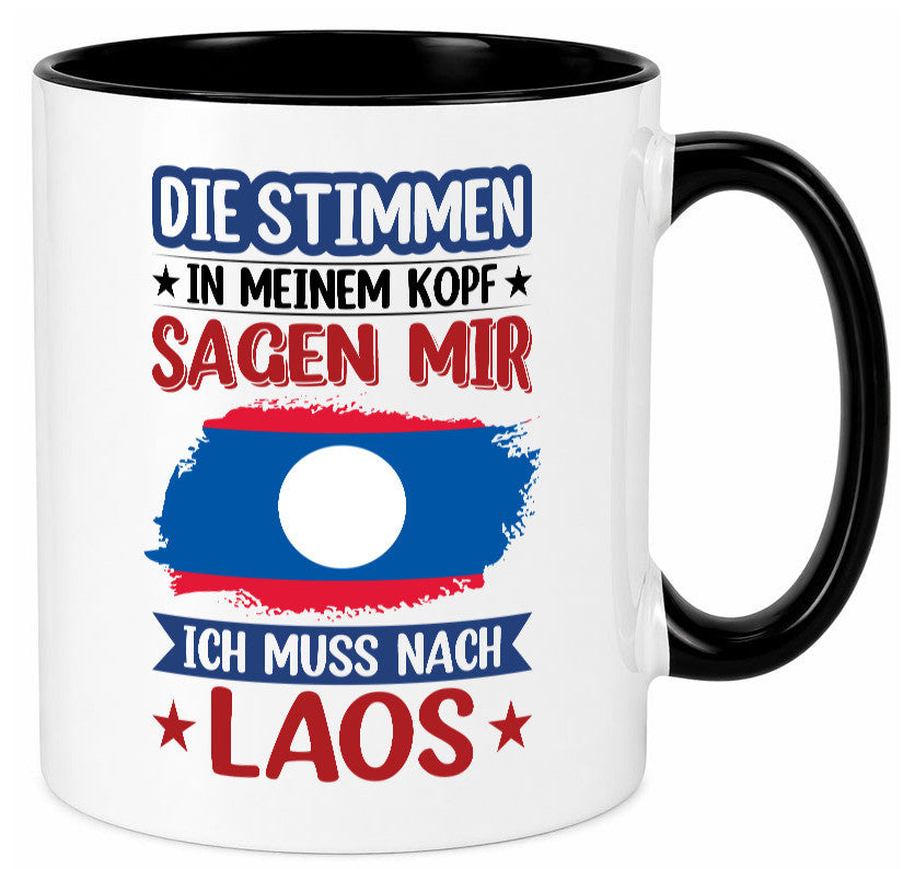Laos | Urlaub Stimmen in meinem Kopf Traumland lustig Humor Geschenkidee