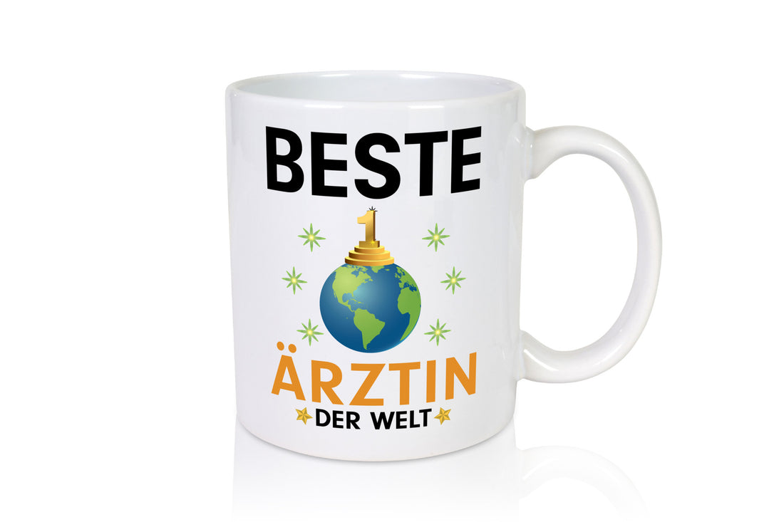 Welt Beste Ärztin | Medizin Doktorin Fachärztin lustiger Spruch Geschenk Humor Tasse