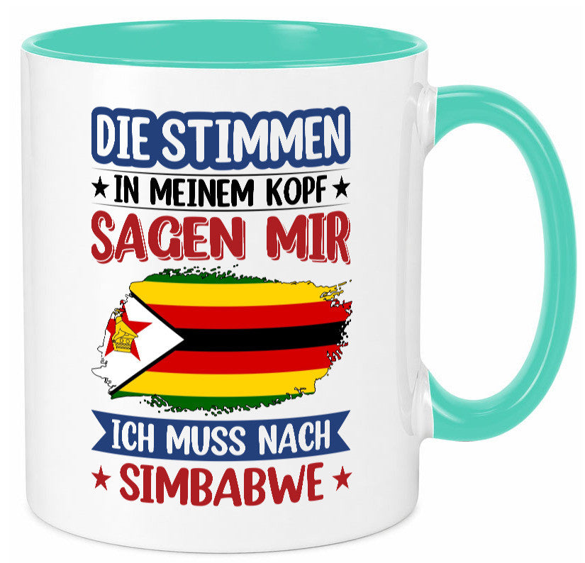 Simbabwe | Urlaub Stimmen in meinem Kopf Traumland v2 Geschenk Humor