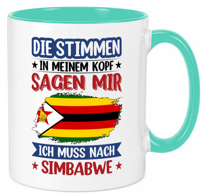 Simbabwe | Urlaub Stimmen in meinem Kopf Traumland v2 Geschenk Humor