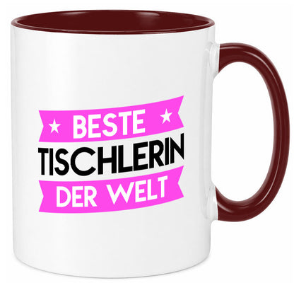 Beste Tischlerin | Tischlerei lustiger Spruch Geschenk Humor Geschenkidee Tasse
