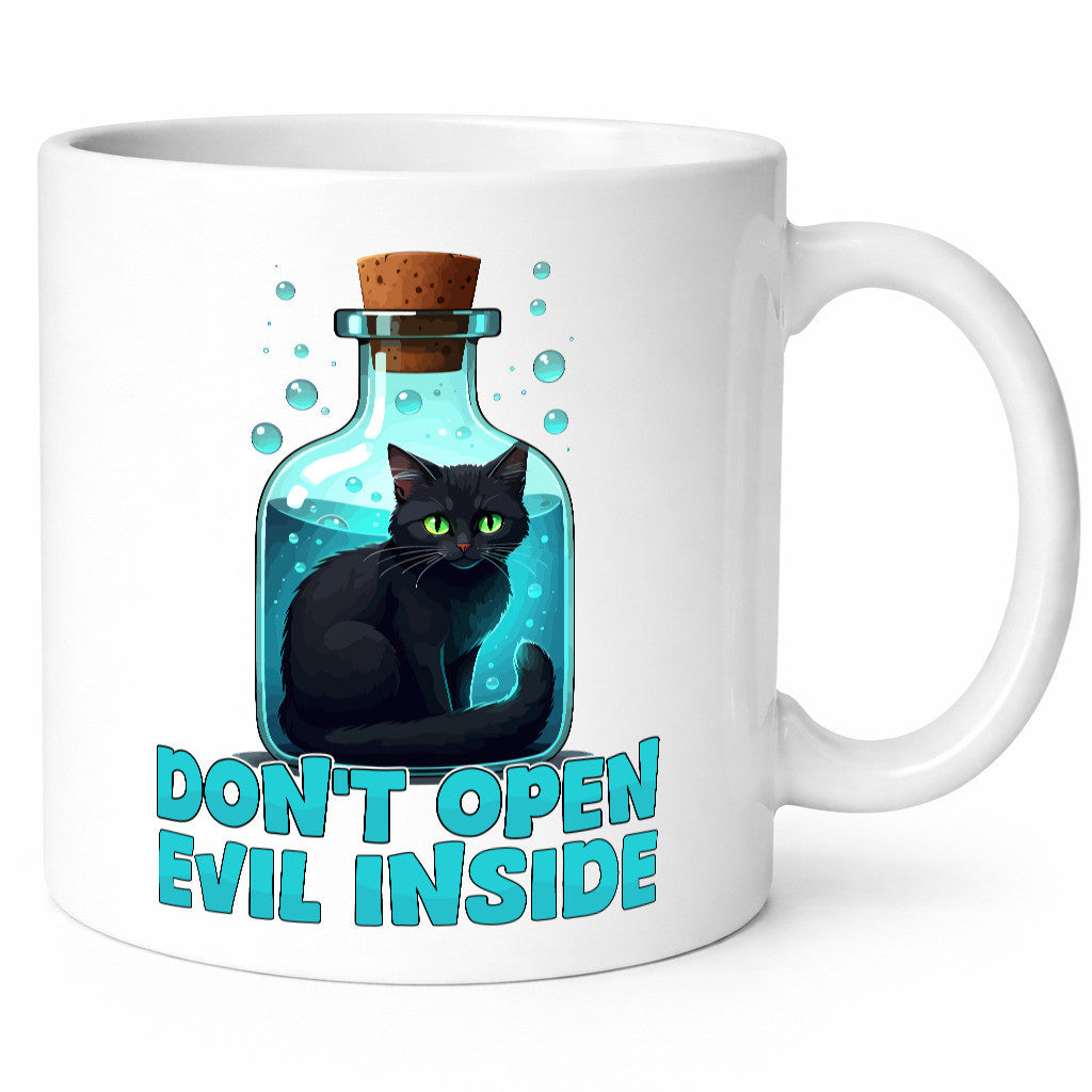 Dont open Evil inside | Böse Katze Schwarze Geschenkidee Tierliebhaber Humor