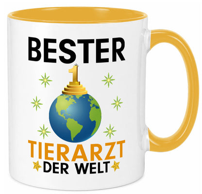 Welt Bester Tierarzt | Tiermedizin Mediziner lustig Tierliebhaber Humor Tasse