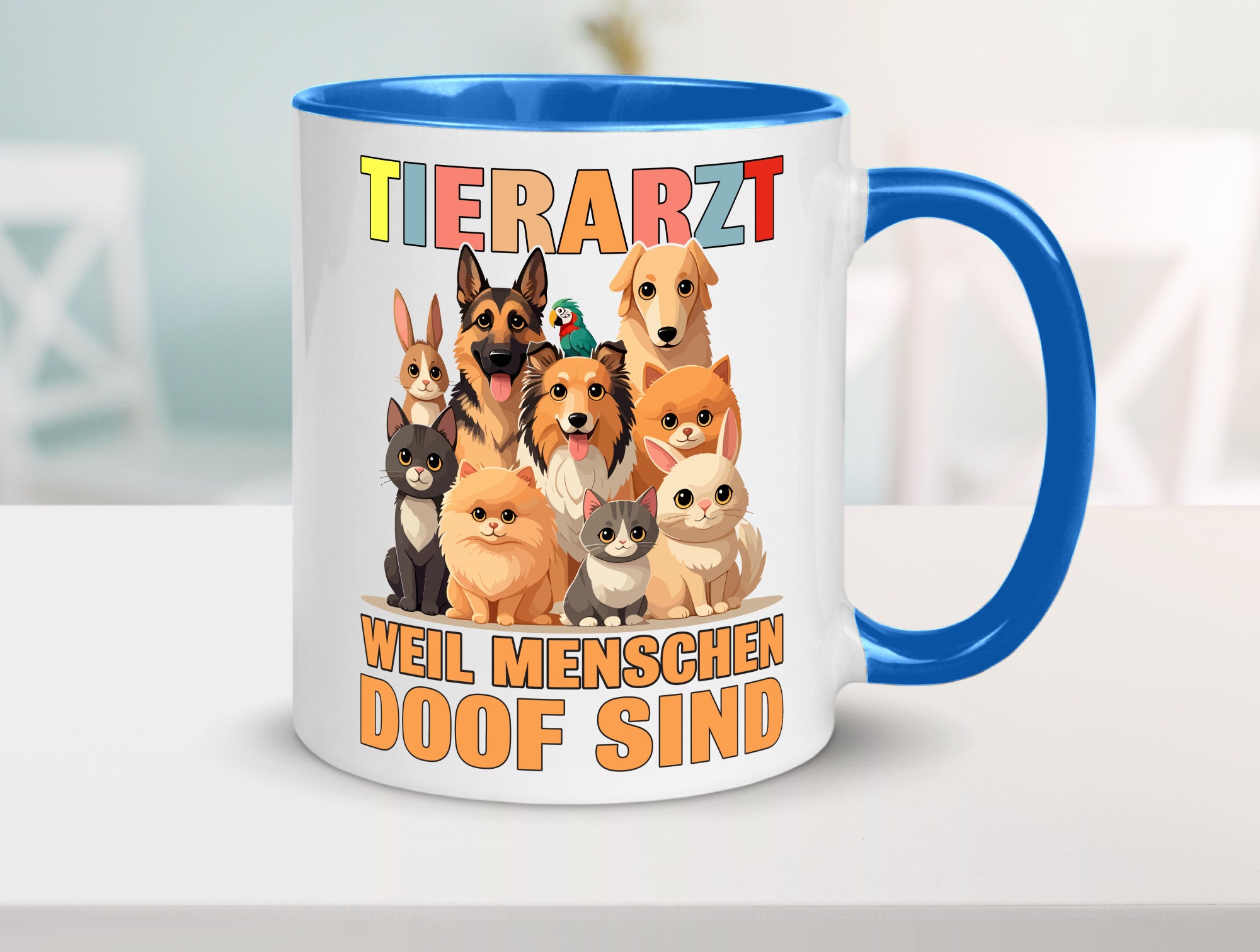 Tierarzt weil Menschen doof sind | Tierärztin lustig Tierliebhaber Humor
