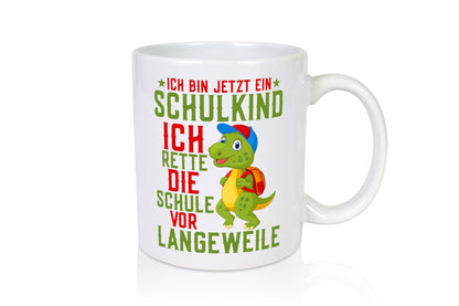 Schulkind | Langeweile Schulbeginn Comic Dinosaurier lustiger Spruch Geschenk