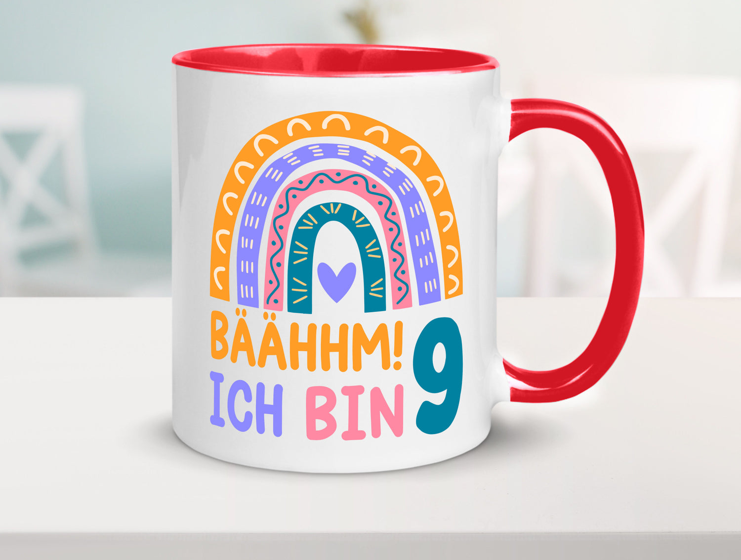 9. Geburtstag | 9 Jahre Regenbogen Bääm Mädchen Geschenk Geschenkidee lustiger