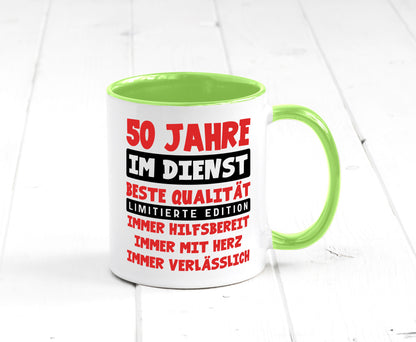 50 Jahre im Dienst | Jubiläum Arbeit v9 lustiger Spruch Geschenk Kollegen Büro