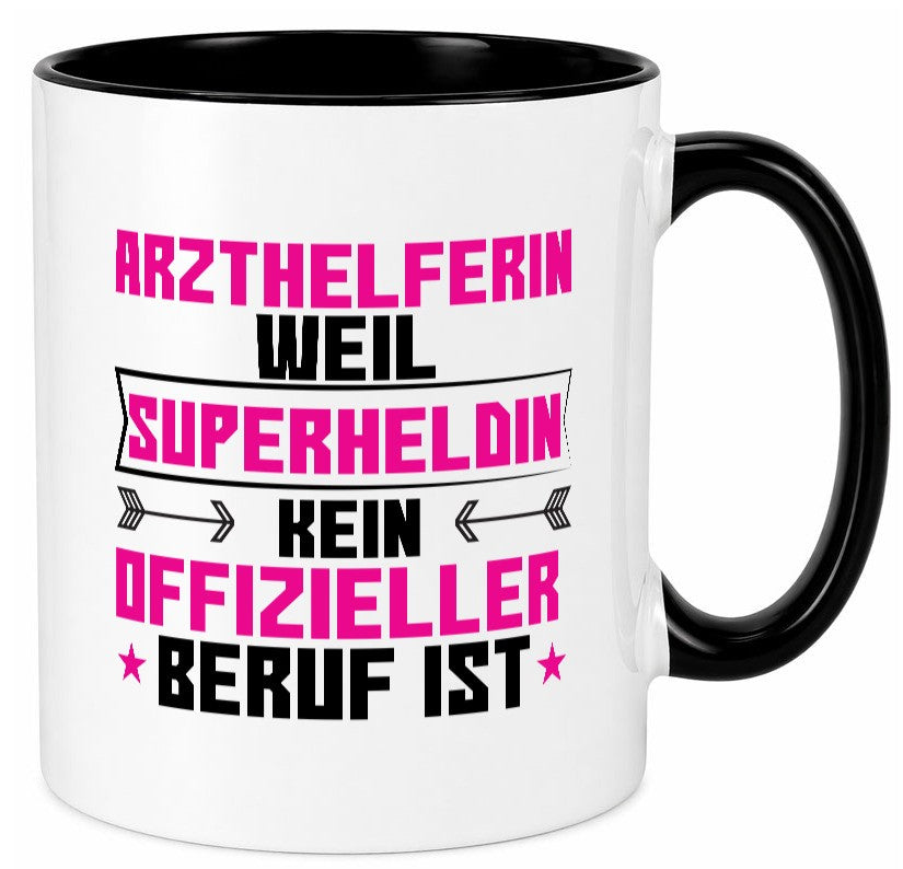 Superheldin Arzthelferin | Fachangestellte Medizin Humor Geschenkidee Tasse