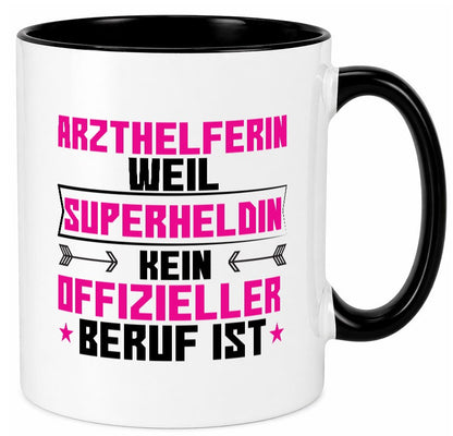 Superheldin Arzthelferin | Fachangestellte Medizin Humor Geschenkidee Tasse