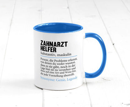 Zahnarzthelfer | Spruch Humor Zahnmedizin Geschenkidee Tasse
