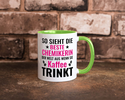Kaffee trinkt: Chemikerin | Chemie Labor Geschenkidee Humor Tasse