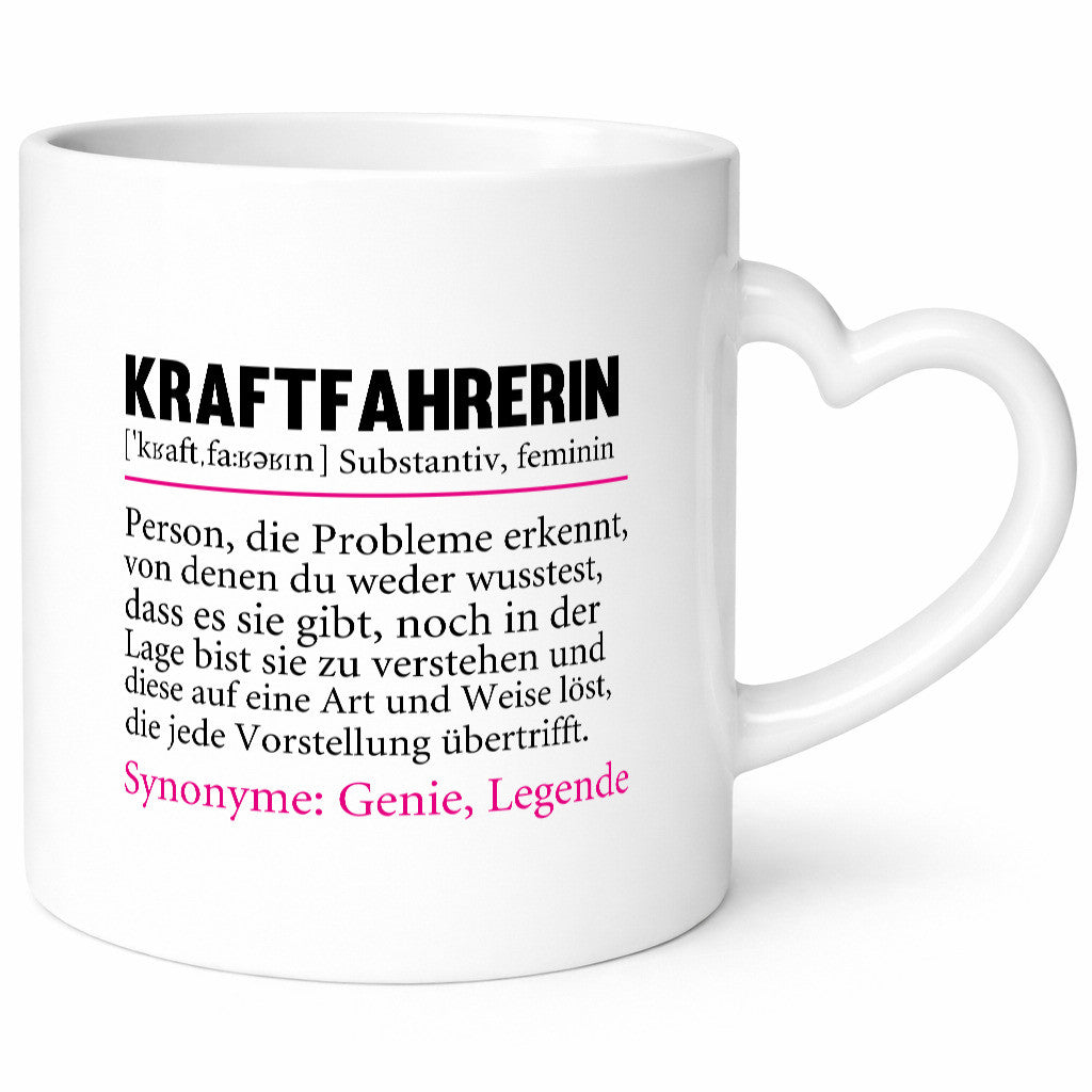 Kraftfahrerin | Humor Lastwagen LKW Fahrerin lustig Geschenkidee Geschenk Tasse