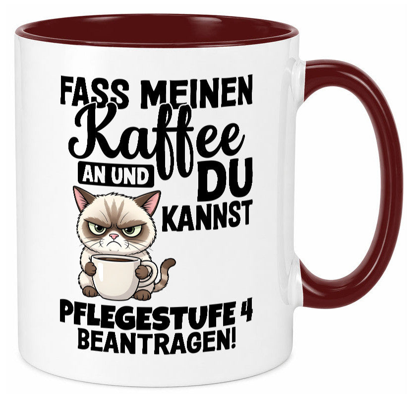 Fass meinen Kaffee an | Pflegestufe 4 Krankenschwester v3 Geschenkidee Humor