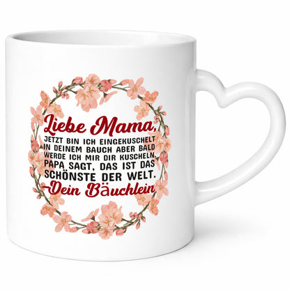 Liebe Mama | Schwangerschaft Tasse Baby süß Humor Familie Geschenkidee