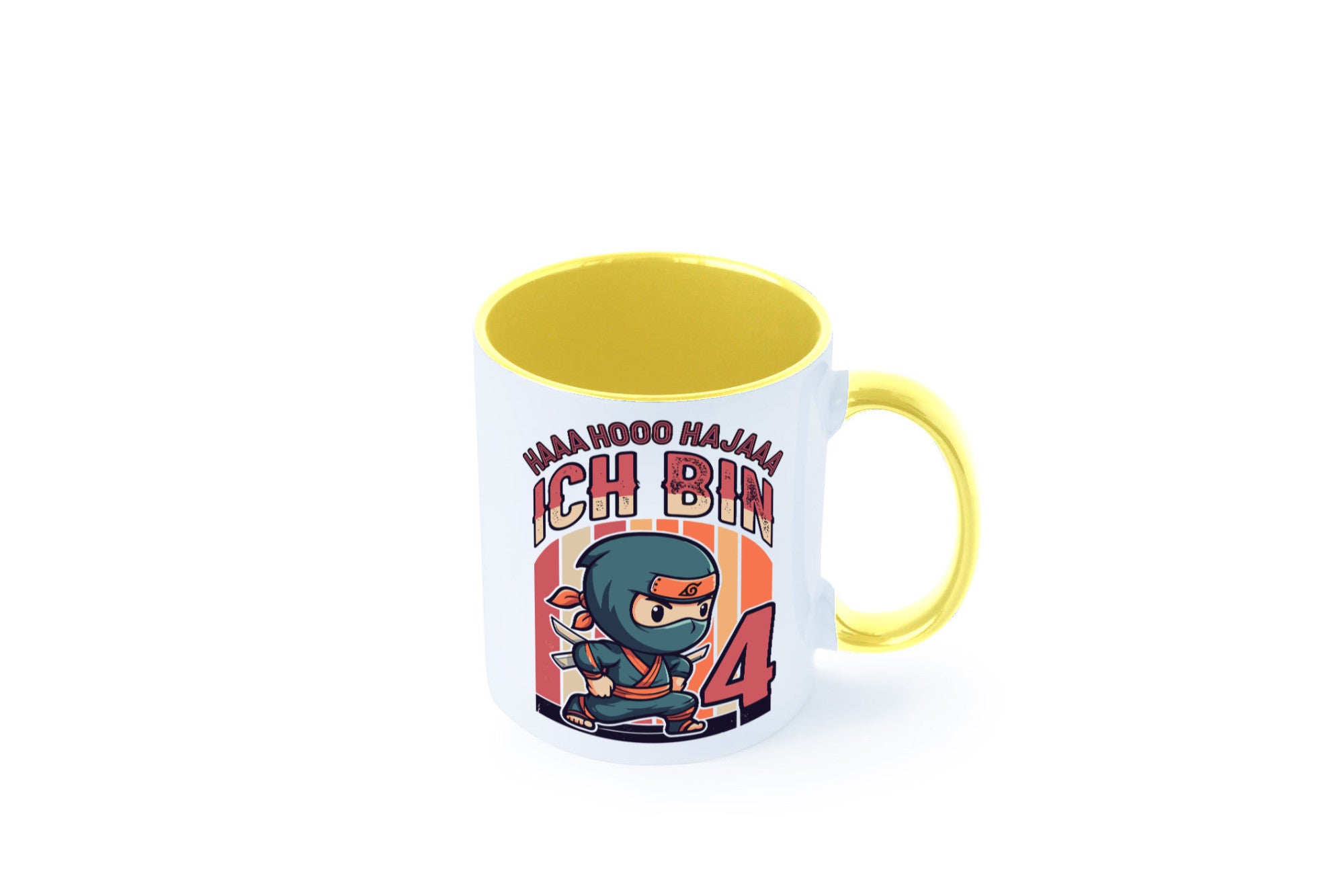 4. Geburtstag | Ninja Junge 4 Jahre lustiger Spruch Geschenk Geschenkidee Tasse