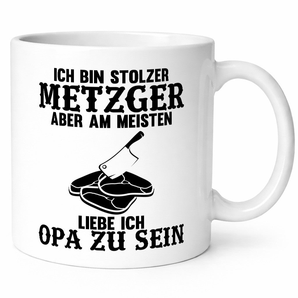 Stolzer Metzger, liebe es Opa zu sein | Fleisch Hackebeil lustiger Spruch